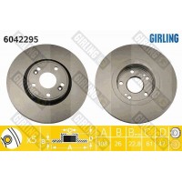 6042295 GIRLING Гальмівний диск