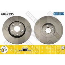 6042295 GIRLING Гальмівний диск