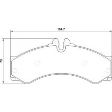 363710034068 MAGNETI MARELLI Комплект гальмівних колодок дисковий гальм