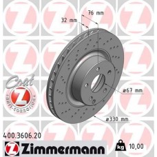 400.3606.20 ZIMMERMANN Гальмівний диск