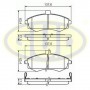 GBP880183 G.U.D. КомплеК т гальмівних колодок, дискове гальмо
