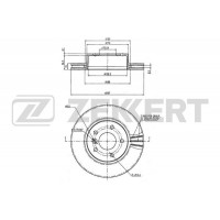 BS-6275 ZEKKERT Гальмівний диск