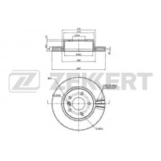 BS-6275 ZEKKERT Гальмівний диск