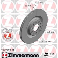 110.2223.20 ZIMMERMANN Гальмівний диск