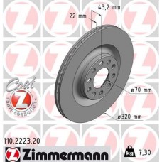 110.2223.20 ZIMMERMANN Гальмівний диск