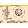 BAR20211 BARUM Гальмівний диск