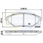 CBP01660 COMLINE Комплект гальмівних колодок дисковий гальм