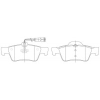 FP1238E FIT Комплект гальмівних колодок дисковий гальм