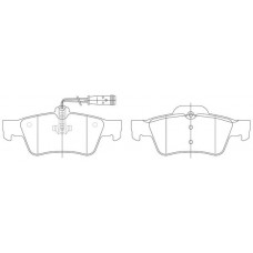 FP1238E FIT Комплект гальмівних колодок дисковий гальм