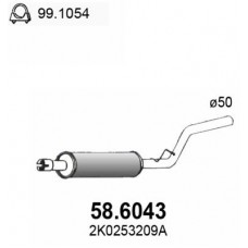 58.6043 ASSO Середній глушник вихлопних газів