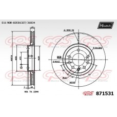 871531 MAXTECH Гальмівний диск