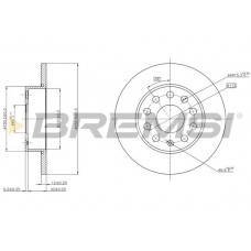 CD7276S BREMSI Гальмівний диск