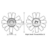 VNF365 AVA QUALITY COOLING Вентилятор охолодження двигуна