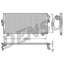 DCN46010 DENSO Конденсатор кондиціонера