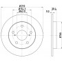 8DD 355 118-981 HELLA PAGID Гальмівний диск
