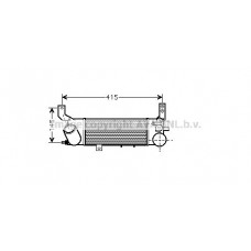 Интеркулер AVA QUALITY COOLING MZ4187