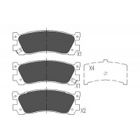 KBP-4536 KAVO PARTS Комплект гальмівних колодок дисковий гальм