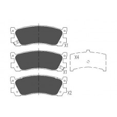 KBP-4536 KAVO PARTS Комплект гальмівних колодок дисковий гальм