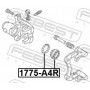 1775-A4R FEBEST Ремкомплект, Гальмівний супорт