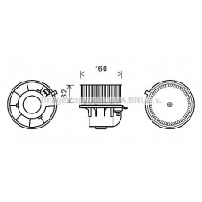 FD8499 AVA QUALITY COOLING Вентилятор салону