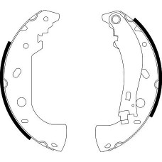 8DB 355 001-841 HELLA PAGID Комплект гальмівних колодок