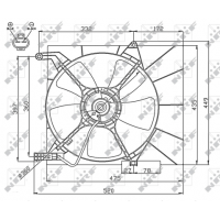 WG1720676 WILMINK GROUP Вентилятор охолодження двигуна