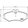 8DB 355 008-651 HELLA Комплект гальмівних колодок, дискове гальмо