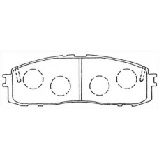 FP0304 FIT Комплект гальмівних колодок дисковий гальм
