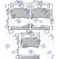 FO 239281 FOMAR Friction Комплект гальмівних колодок дисковий гальм
