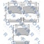 FO 239281 FOMAR Friction Комплект гальмівних колодок дисковий гальм
