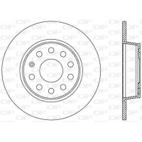 BDR2539.10 OPEN PARTS Гальмівний диск