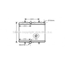 PEA2314 AVA QUALITY COOLING Радіатор охолодження двигуна