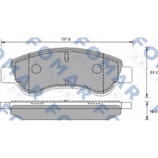 FO 906181 FOMAR Friction Комплект гальмівних колодок дисковий гальм