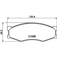 8DB 355 029-791 HELLA PAGID Комплект гальмівних колодок дисковий гальм
