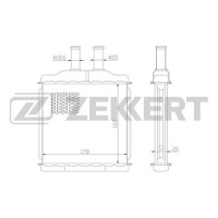 MK-5045 ZEKKERT Теплообмінник обігрів салону