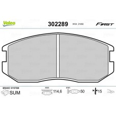 302289 VALEO КомплеК т гальмівних колодок, дискове гальмо