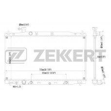 MK-1236 ZEKKERT Радіатор охолодження двигуна