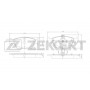 BS-2833 ZEKKERT Комплект гальмівних колодок дисковий гальм