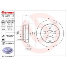 08.B605.10 BREMBO Гальмівний диск