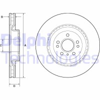 BG9175C DELPHI Гальмівний диск