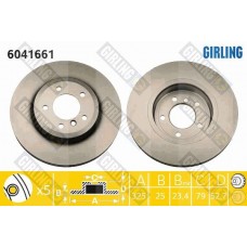 6041661 GIRLING Гальмівний диск