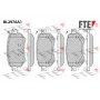 BL2976A1 FTE Комплект гальмівних колодок дисковий гальм
