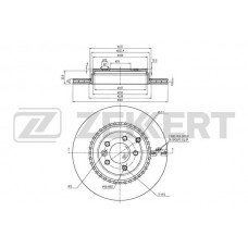 BS-6357 ZEKKERT Гальмівний диск