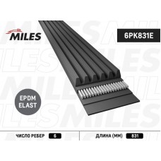 6PK831E MILES Поліклиновий ремінь