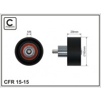 15-15 CAFFARO Паразитный / Ведущий ролик, Зубчастий ремінь
