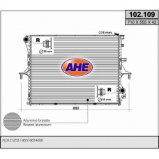 102.109 AHE Радіатор охолодження двигуна