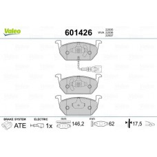 601426 VALEO Комплект гальмівних колодок дисковий гальм