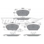 TX 17-03 TOMEX Brakes КомплеК т гальмівних колодок, дискове гальмо