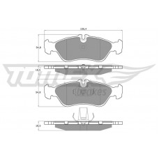 TX 11-49 TOMEX Brakes Комплект гальмівних колодок дисковий гальм