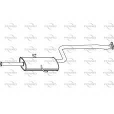 P2955 FENNO Середній глушник вихлопних газів